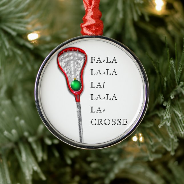 Kvinnors Lacrosse Julsamlarobjekt Julgransprydnad Metall (Träd)