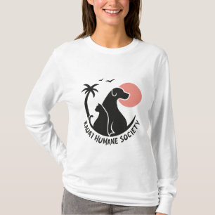 Kvinnors Långärmad med Färg KHS-Logotyp T Shirt