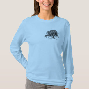 Kvinnors långärmad Oak Träd T-shirt