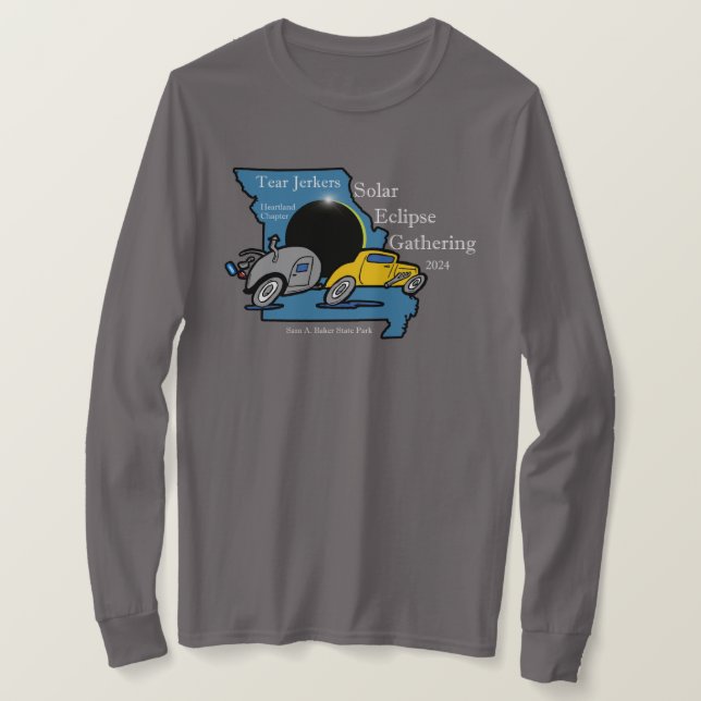 Kvinnors Långärmad - "Shirt for Eclipse" T Shirt (Design framsida)