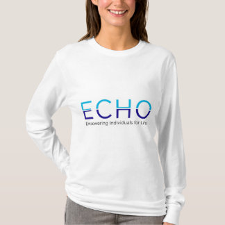 Kvinnors Långärmad T-Shirt ECHO-Logotyp