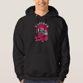 Kvinnors Lastbilschaufför Liv Kvinnlig Stor Semi L Hoodie