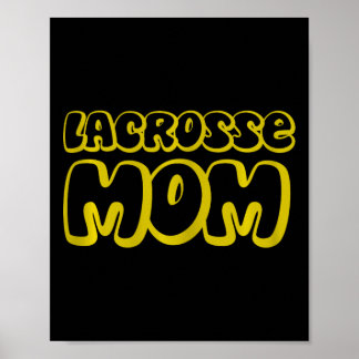 Kvinnors Lax Mamma Mors Dag Lacrosse Mamma Poster