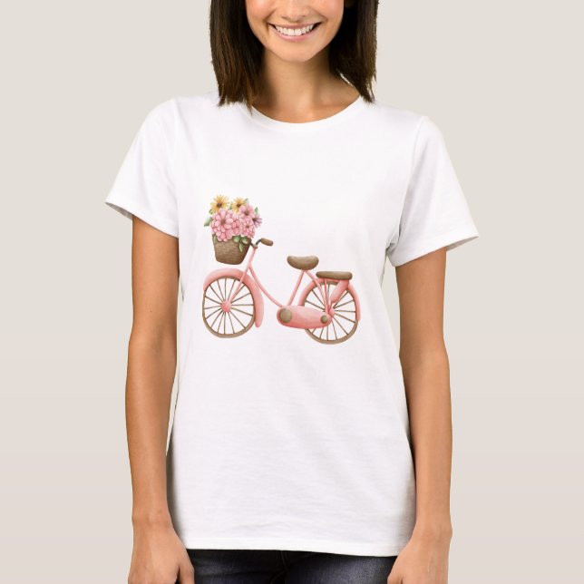 Kvinnors Lediga Kortärmad T-Shirt – Mjuk Bomull  (Framsida)