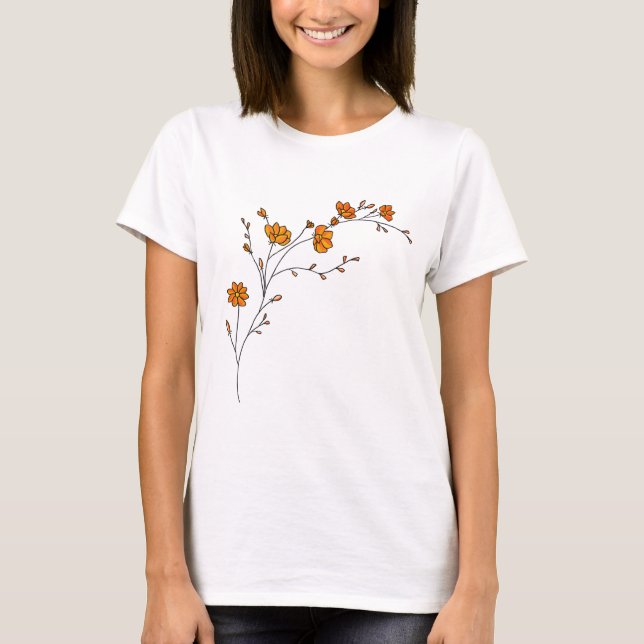 Kvinnors Lediga Kortärmad T-Shirt – Mjuk Bomull (Framsida)