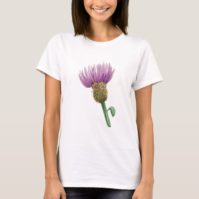 Kvinnors Lediga Kortärmad T-Shirt – Mjuk Bomull  (Framsida)
