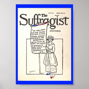 Kvinnors lidande har ändrat exemplar av Suffragis Poster