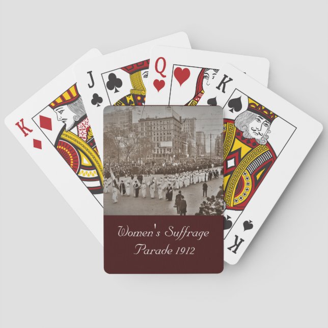 Kvinnors lidande i Parad 1912 Casinokort (Baksidan)