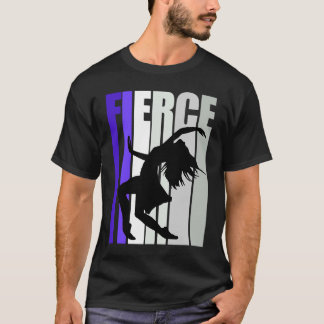 Kvinnors Lila Barn Dancer Birthday Colorful Them T Shirt