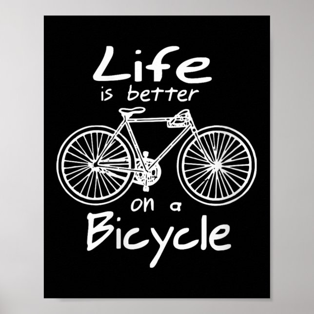 Kvinnors liv är bättre på en cyklisk klyfta Q Poster (Framsidan)