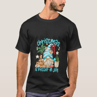 Kvinnors liv är bättre vid strandtomte rolig jul t shirt
