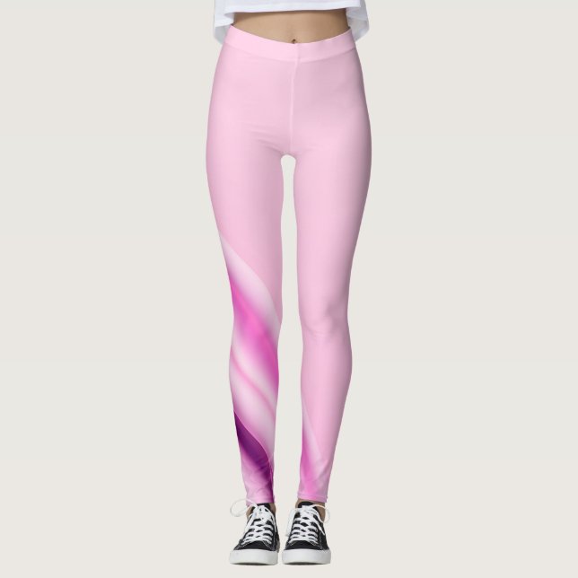 Kvinnors ljusa rosa lagstiftning leggings (Framsida)