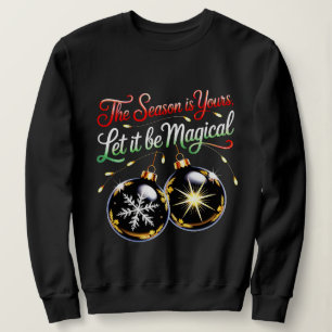 Kvinnors Magiska Julmysiga Festiva Vinterglöd T Shirt