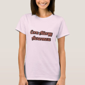 Kvinnors majsallergimedvetenhet t shirt