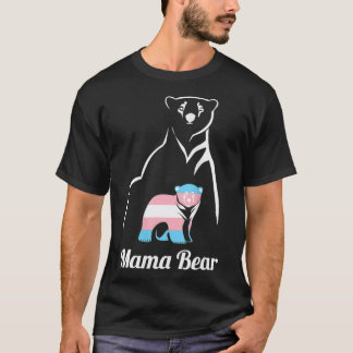 Kvinnors Mamma Bear LGBTQ Transgender Child Trans T Shirt