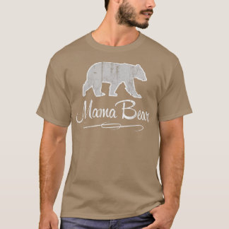 Kvinnors Mamma Bear Shirt Graphic Tee Matching Fam