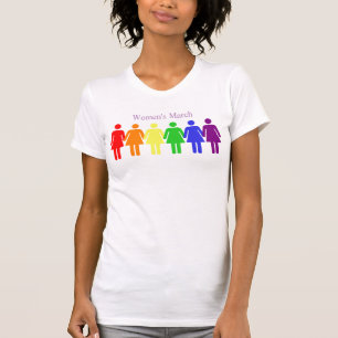 Kvinnors marsch 2017 HBT-QIA T-Shirt