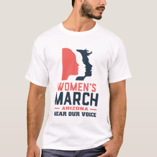 Kvinnors marsch Arizona hör vår röst T Shirt
