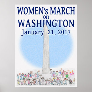 Kvinnors marsch i Washington - av Pearl Poster