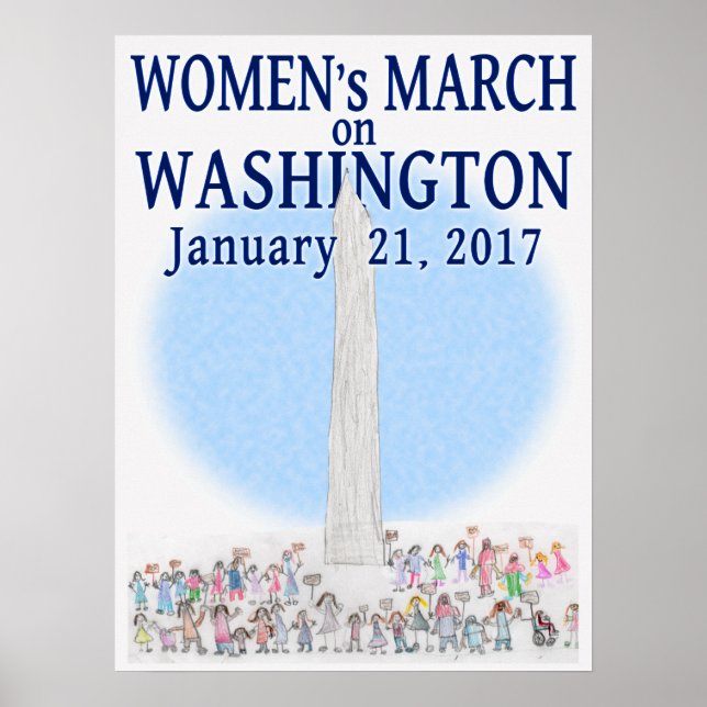 Kvinnors marsch i Washington - av Pearl Poster (Framsidan)