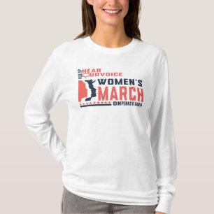 Kvinnors marsch på Pennsylvania Stiga upp upp T Shirt
