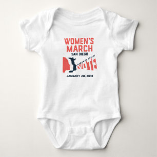 Kvinnors marsdagg San Diego Baby T Shirt