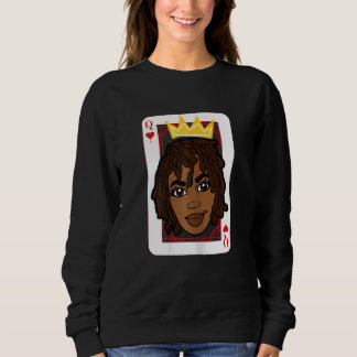 Kvinnors Melanin Svart Drottning Tjej Magi Svart H T Shirt