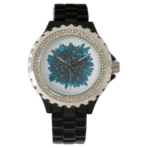 *~* Kvinnors metalliska sköldpaddor Crystal Armbandsur