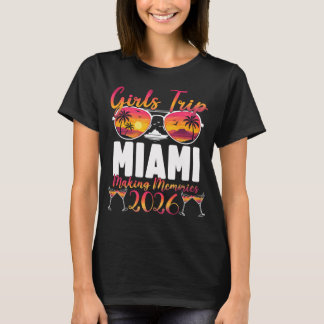 Kvinnors Miami 2026 Girls Trip T Shirt