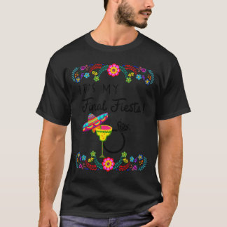 Kvinnors min sista fiesta brud möhippa fest pi t shirt