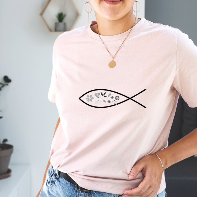 Kvinnors Mode Ayasha Logotyp Rosa i fisken KVINNOR T Shirt (Women's Fashion Ayasha Fish Logo Pink Womens T-Shirt)