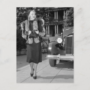 Kvinnors Mode på 1930-talet Vykort