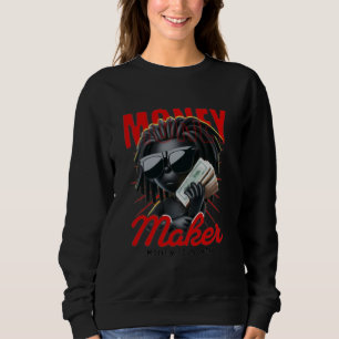 Kvinnors Money Maker Gorilla Sweatshirt- Edgy Quee T Shirt