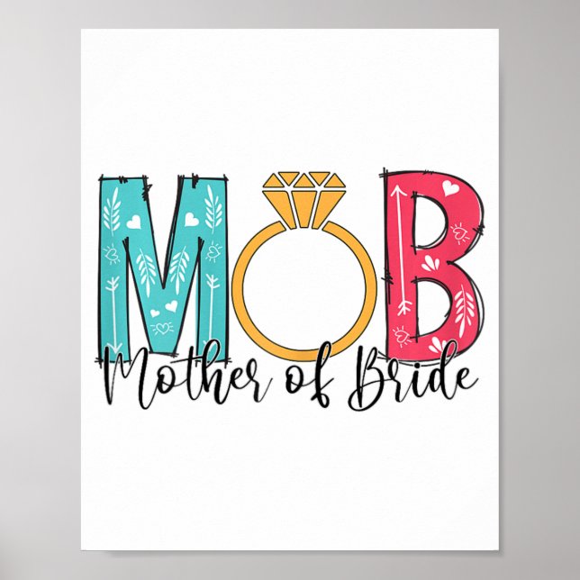 Kvinnors Mor Till Bruden Mob Mog Möhippa Poster (Framsidan)