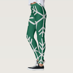 Kvinnors Mörk grönt, högvåtliga bensin Leggings
