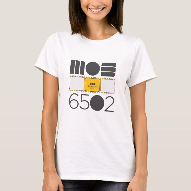 Kvinnors MOS 6502 T-shirt (Framsida)