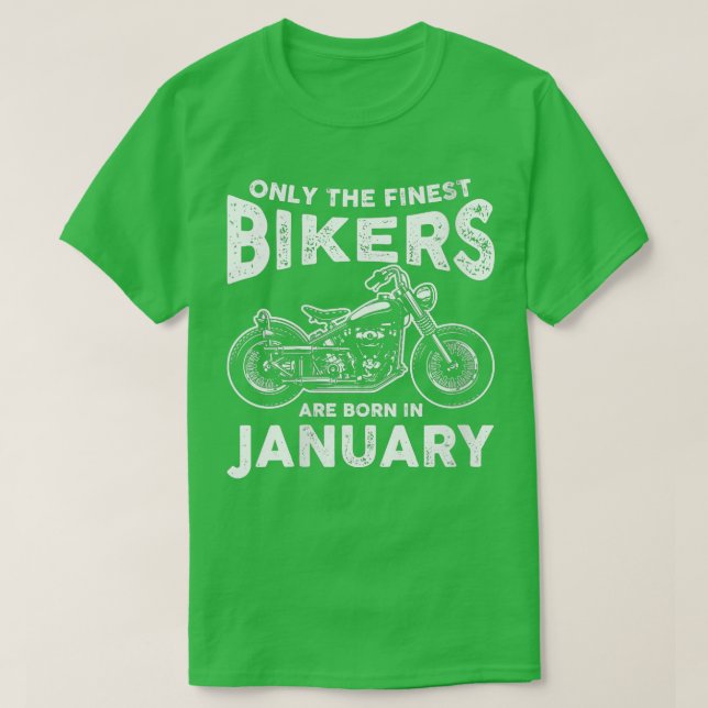 Kvinnors motorcykelförare biker födelsedag, född J T Shirt (Design framsida)