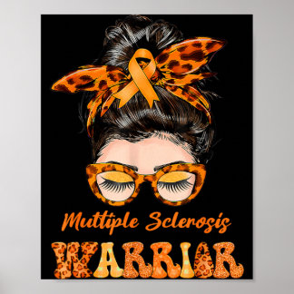 Kvinnors Ms Warrior Multipel Skleros Medvetenhet Poster