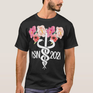 Kvinnors MSN 2021 Caduceus Master of Science in Nu T Shirt