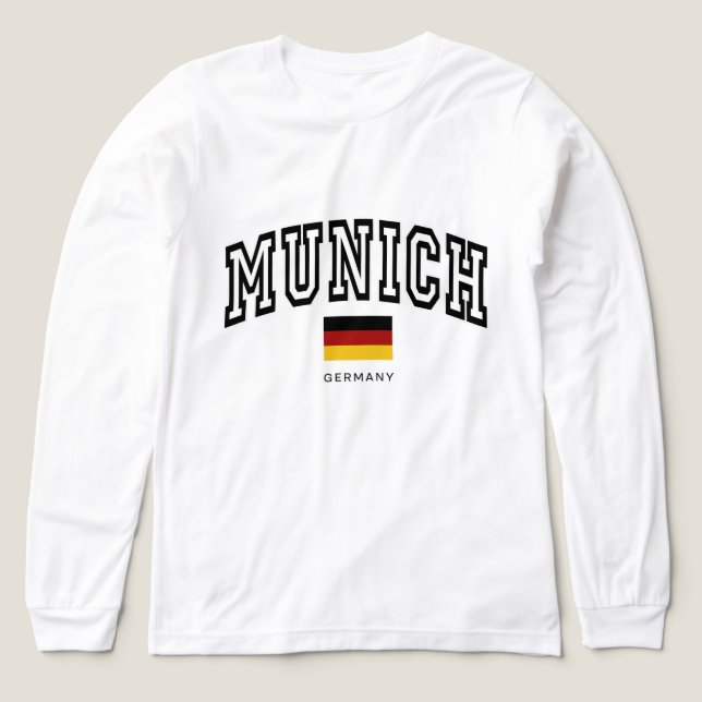 Kvinnors München Tyskland T Shirt (Design framsida)
