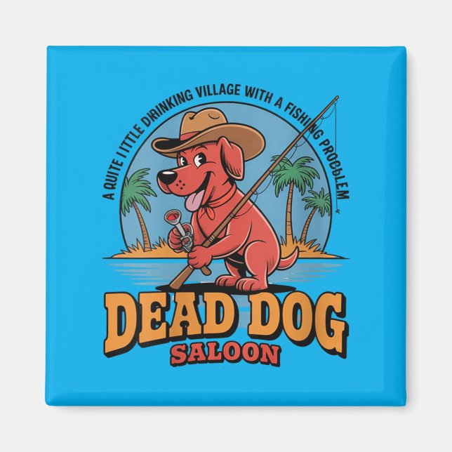 Kvinnors myndighetshund Saloon Fiske Magnet (Framsidan)
