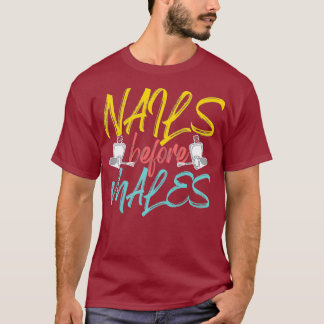 Kvinnors Nagel före males Premium T Shirt