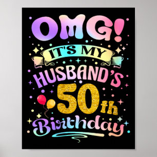 Kvinnors omg makes 50-årsdag glad 50 år poster