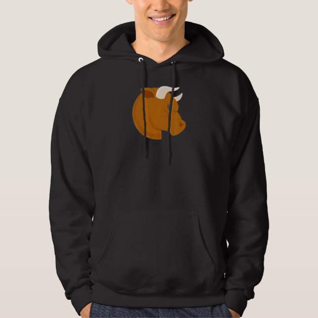 Kvinnors Oxen Astrologi Horoskop Kvinnor Tonåringa Hoodie (Framsida)