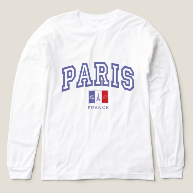 Kvinnors Paris Frankrike T Shirt (Design framsida)
