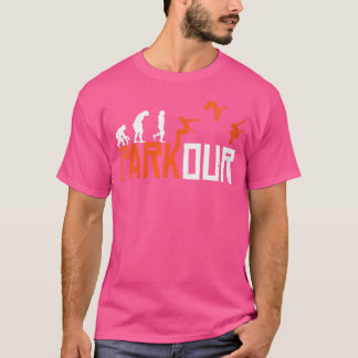 Kvinnors Parkourutövare Parkour Parkourutövande Pa T Shirt