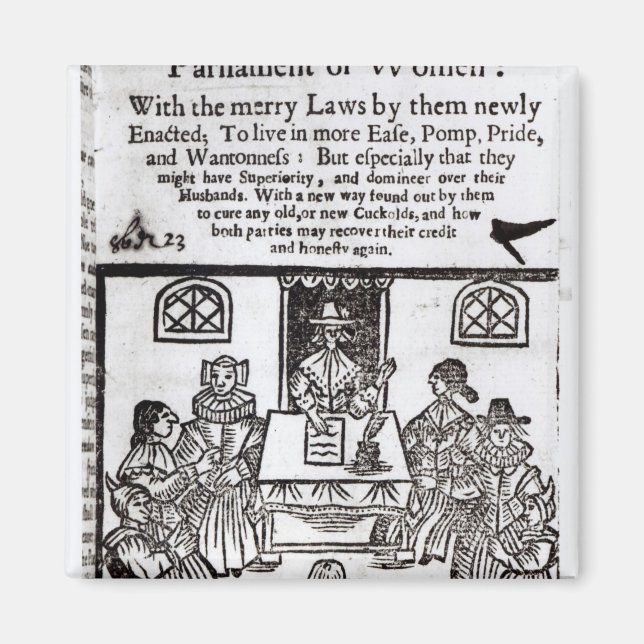 Kvinnors parlament, 1656 magnet (Framsidan)