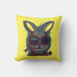 Kvinnors Påsk-dag och jutefamilj Kudde