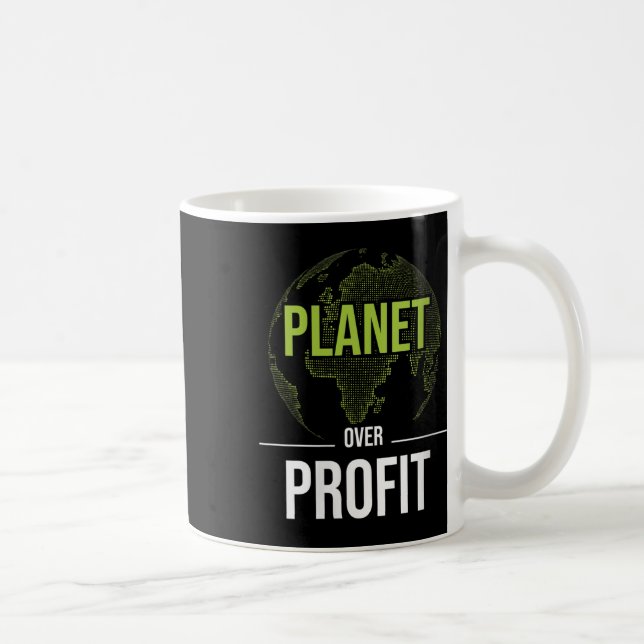 Kvinnors planet före vinst - Miljö Kaffemugg (Höger)