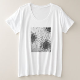 Kvinnors plus storlekare T-shirt